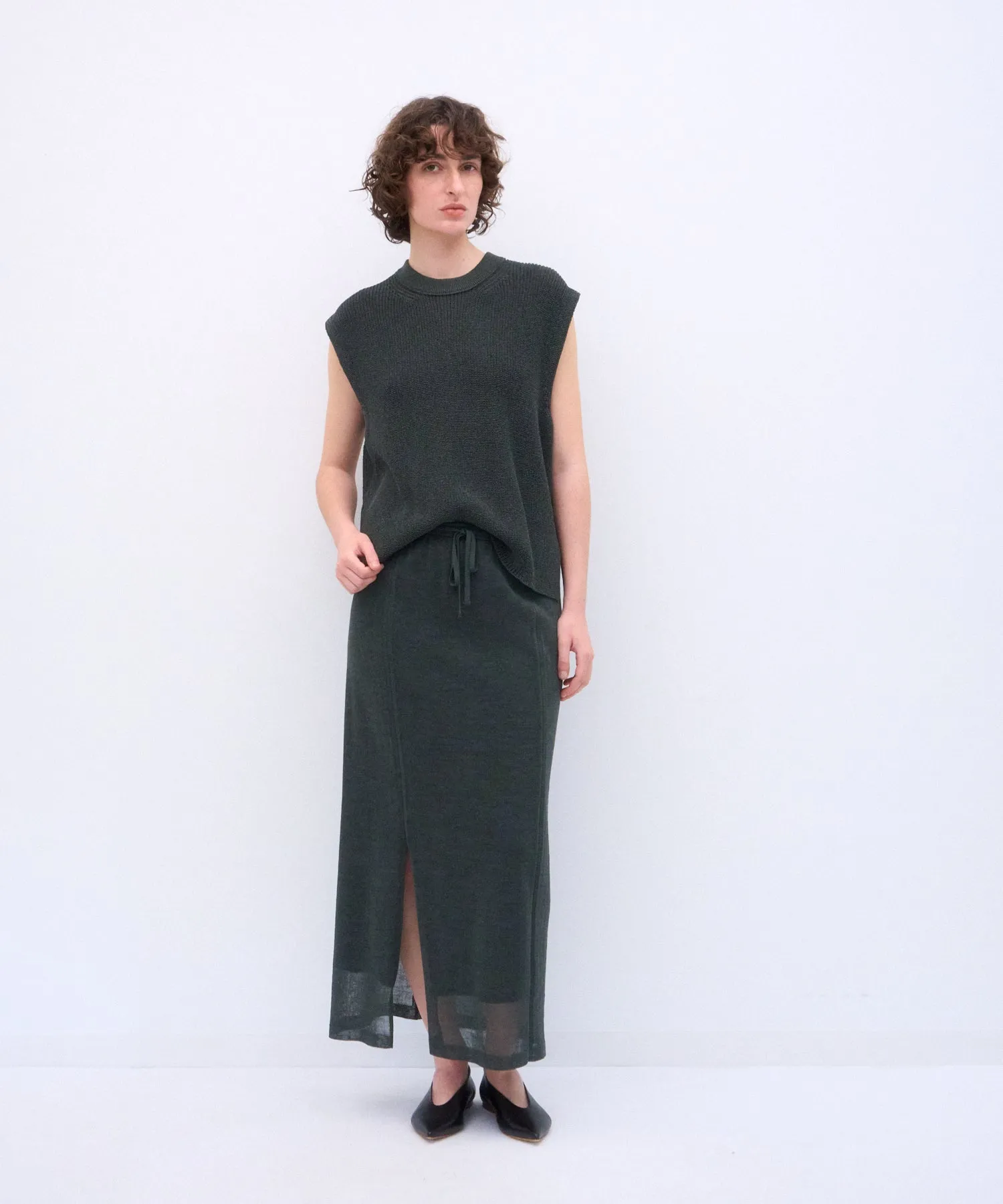 WOOL COVER | CREW NECK VEST sold by ATON product image thumbnail 2