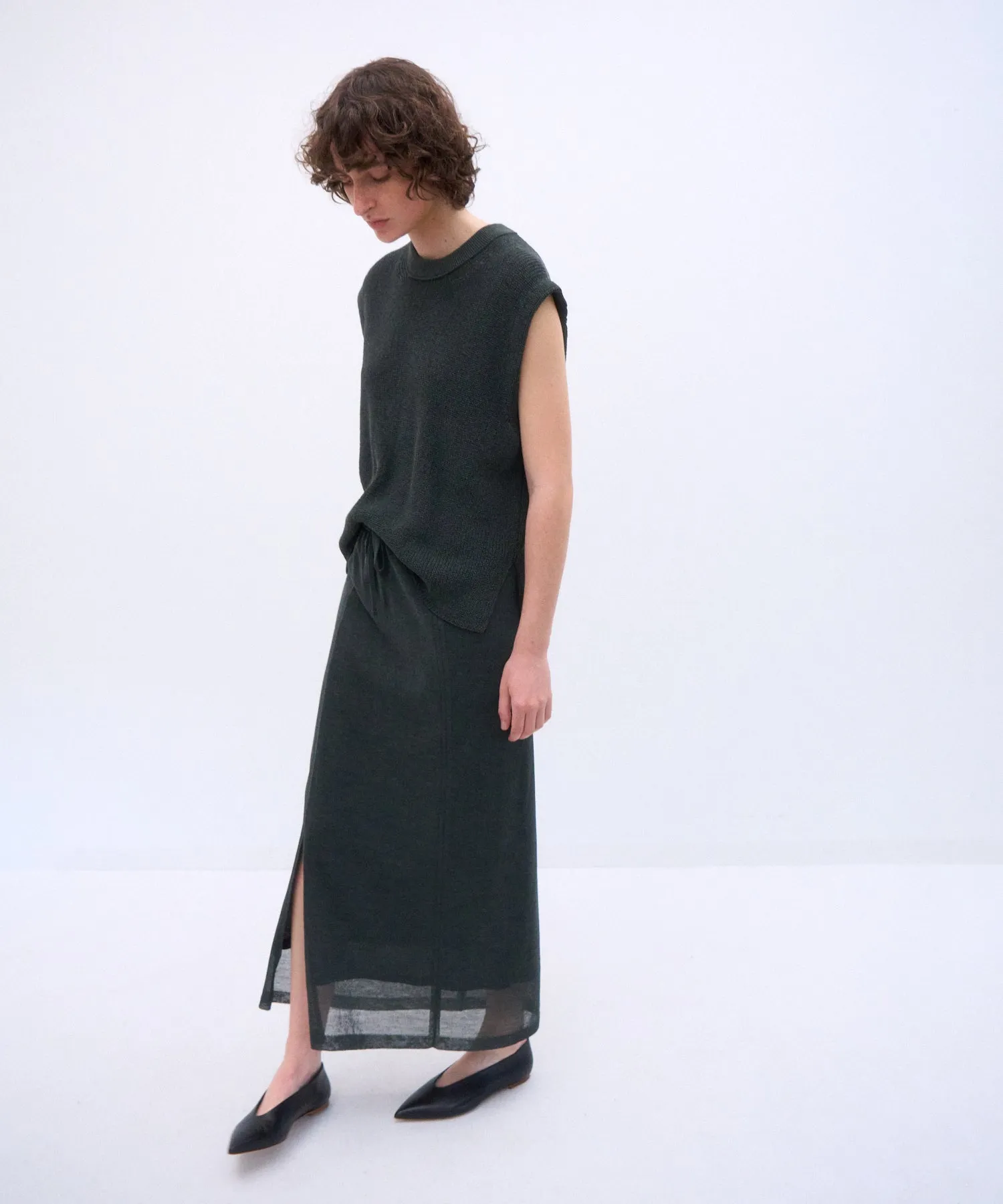 WOOL COVER | CREW NECK VEST sold by ATON product image thumbnail 3