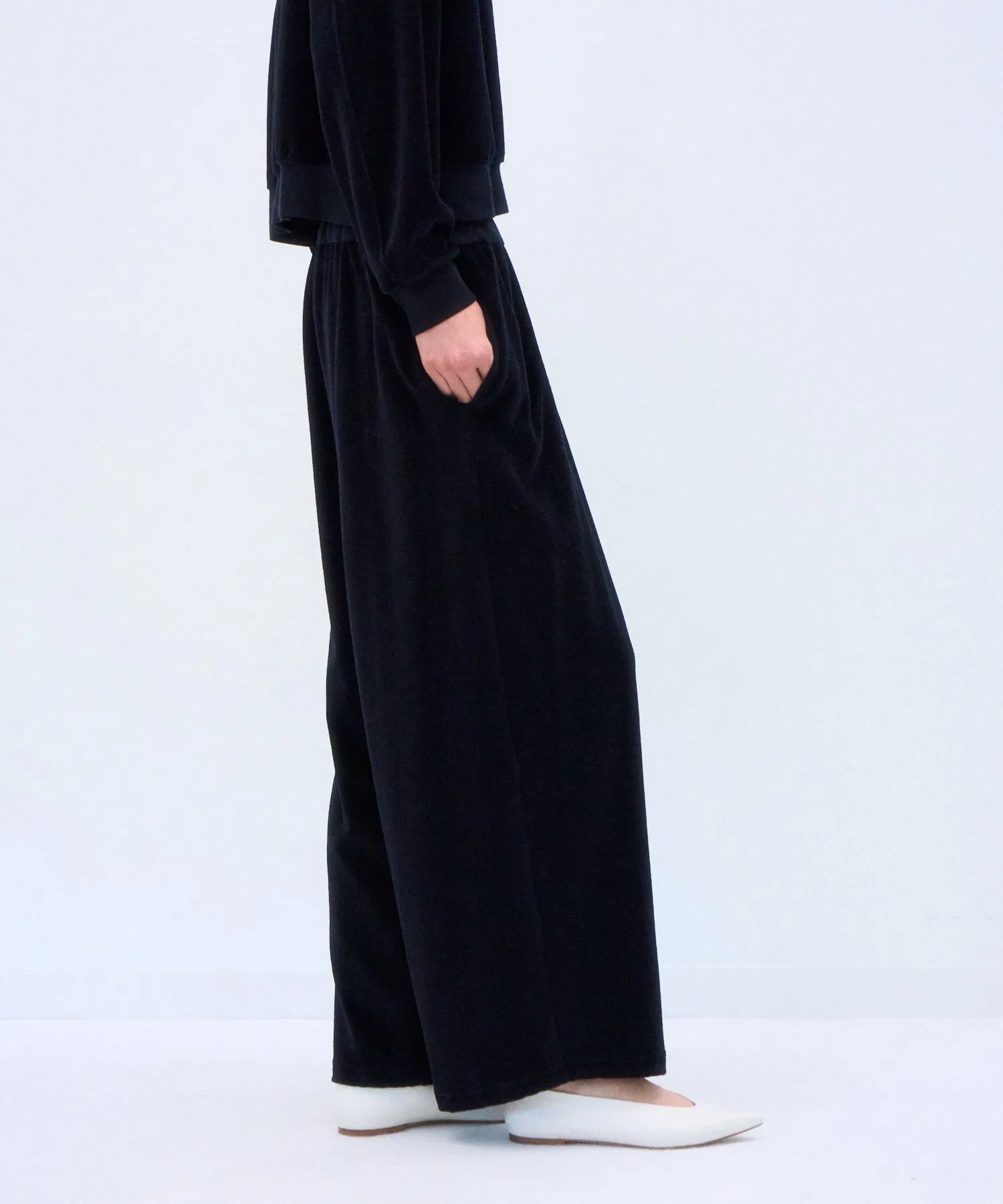 WOOL VELOUR | WIDE EASY PANTS sold by ATON product image thumbnail 3