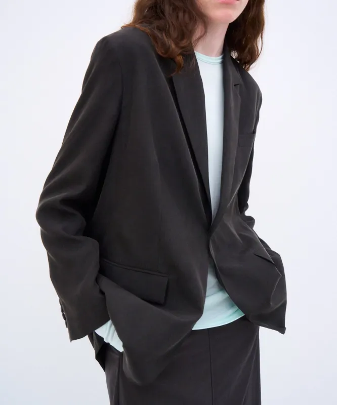 FIBRIL SILK TAFTA | TAILORED JACKET made by ATON