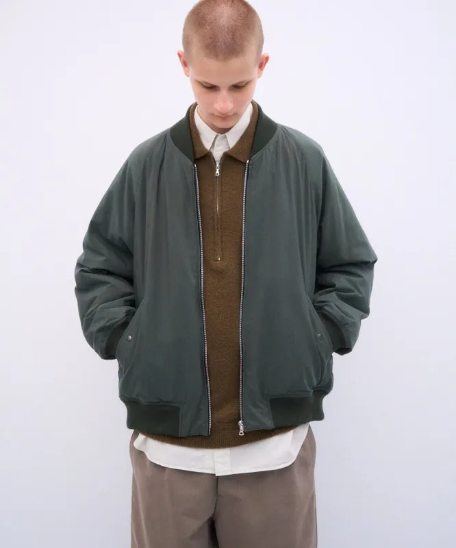 FIBRIL NYLON SATIN | FLIGHT JACKET made by ATON