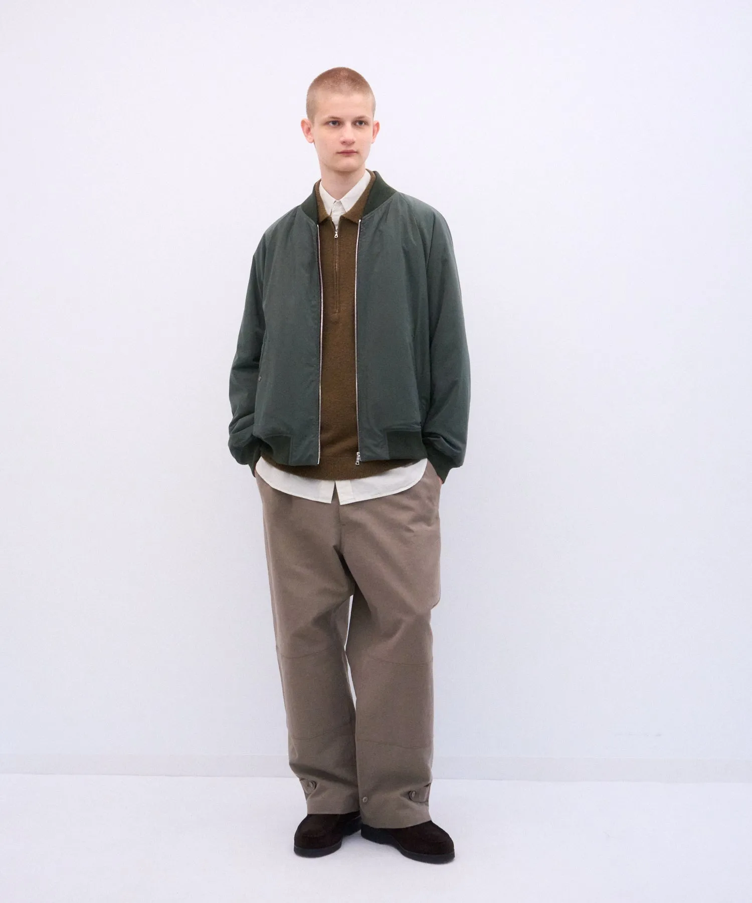FIBRIL NYLON SATIN | FLIGHT JACKET sold by ATON product image thumbnail 3