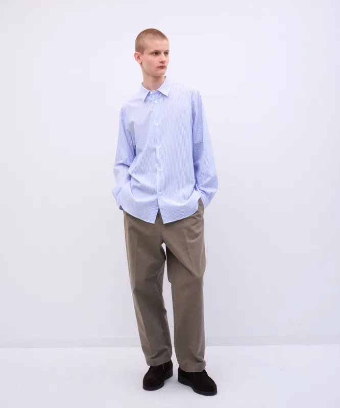 COTTON DOUBLE CLOTH | LOOSE FIT PANTS made by ATON