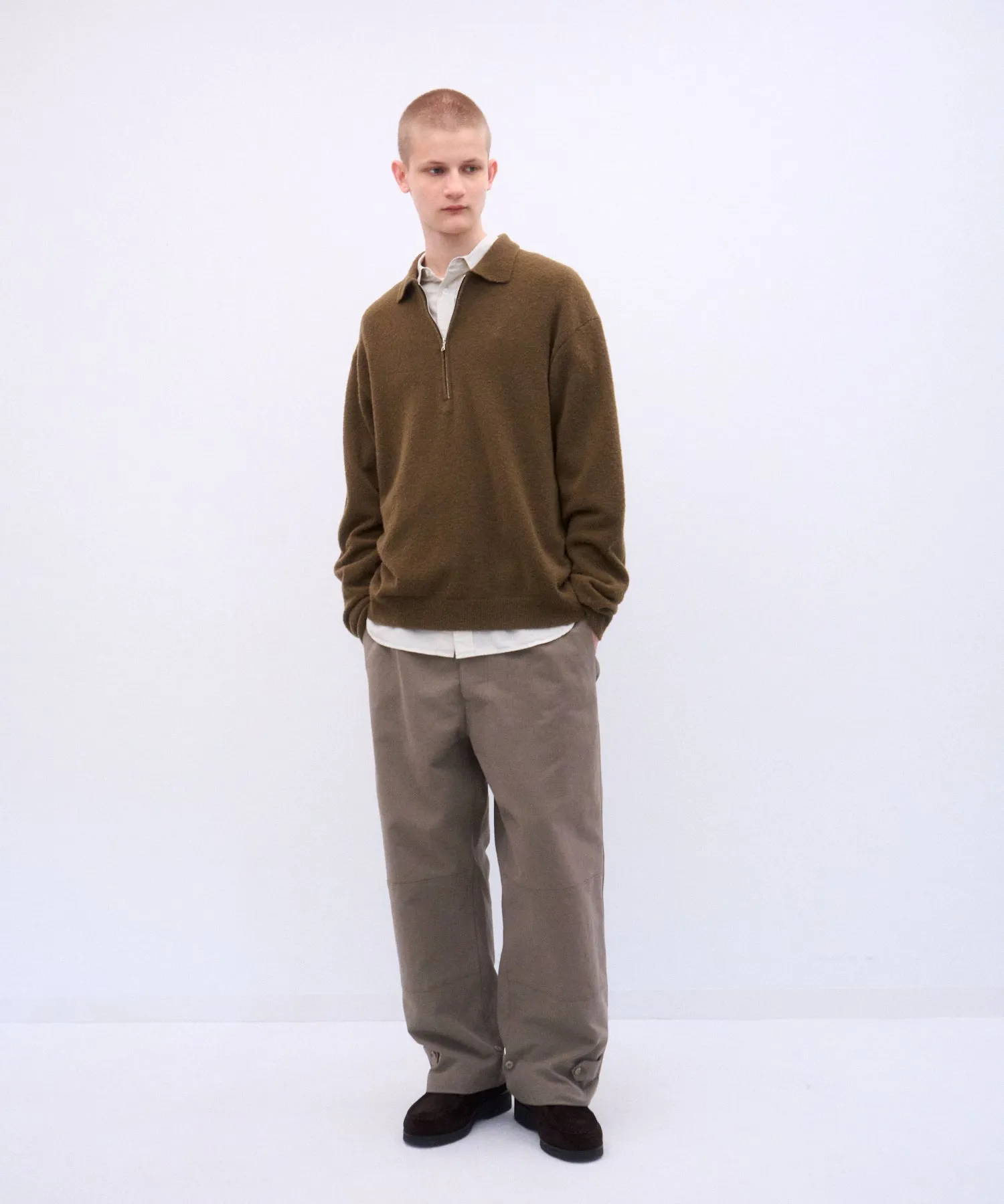 COTTON DOUBLE CLOTH | WIDE PANTS sold by ATON product image thumbnail 5