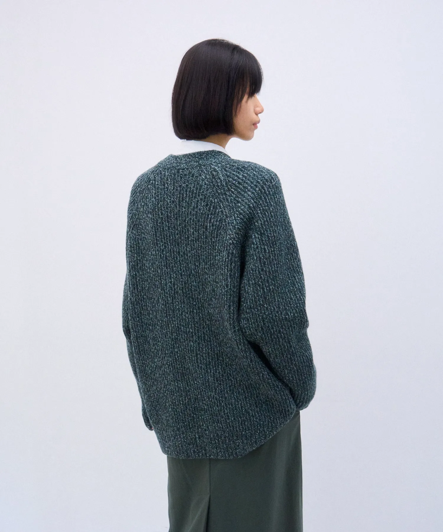 SUPER FINE MERINO | V-NECK CARDIGAN sold by ATON product image thumbnail 4