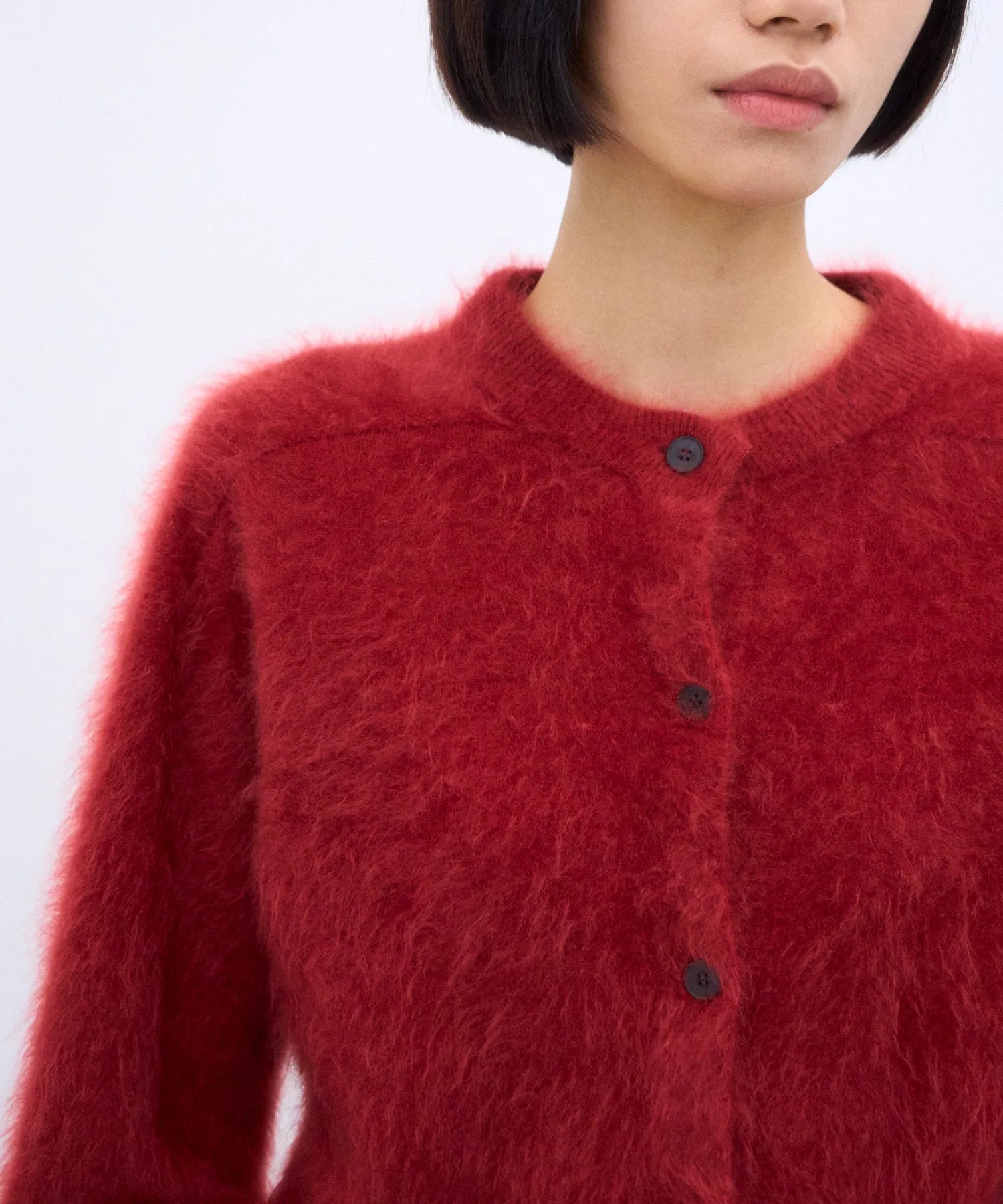 ROYAL CASHMERE FUR | CREW NECK CARDIGAN sold by ATON product image thumbnail 4