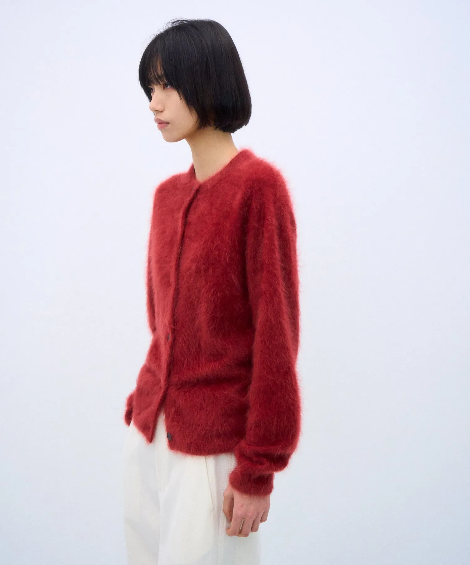 ROYAL CASHMERE FUR | CREW NECK CARDIGAN sold by ATON product image thumbnail 3