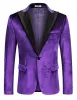 Velvet Tuxedo One Button Blazer (US Only) sold by Coofandy