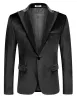 Velvet Tuxedo One Button Blazer (US Only) sold by Coofandy