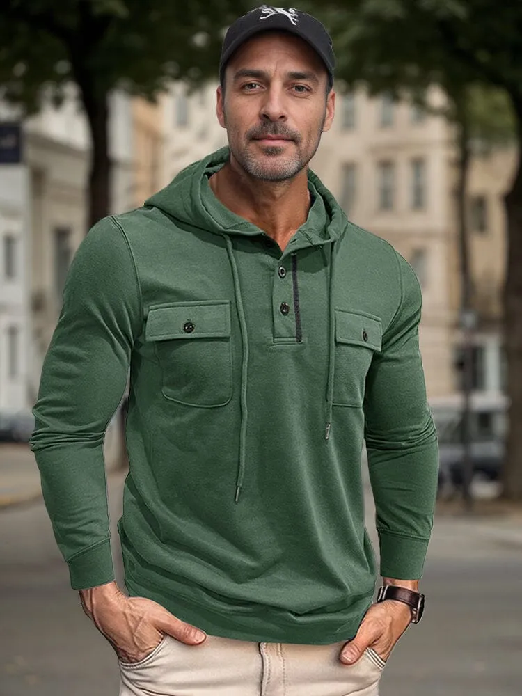 Casual Utility Inspired Hoodie sold by Coofandy product image thumbnail 5