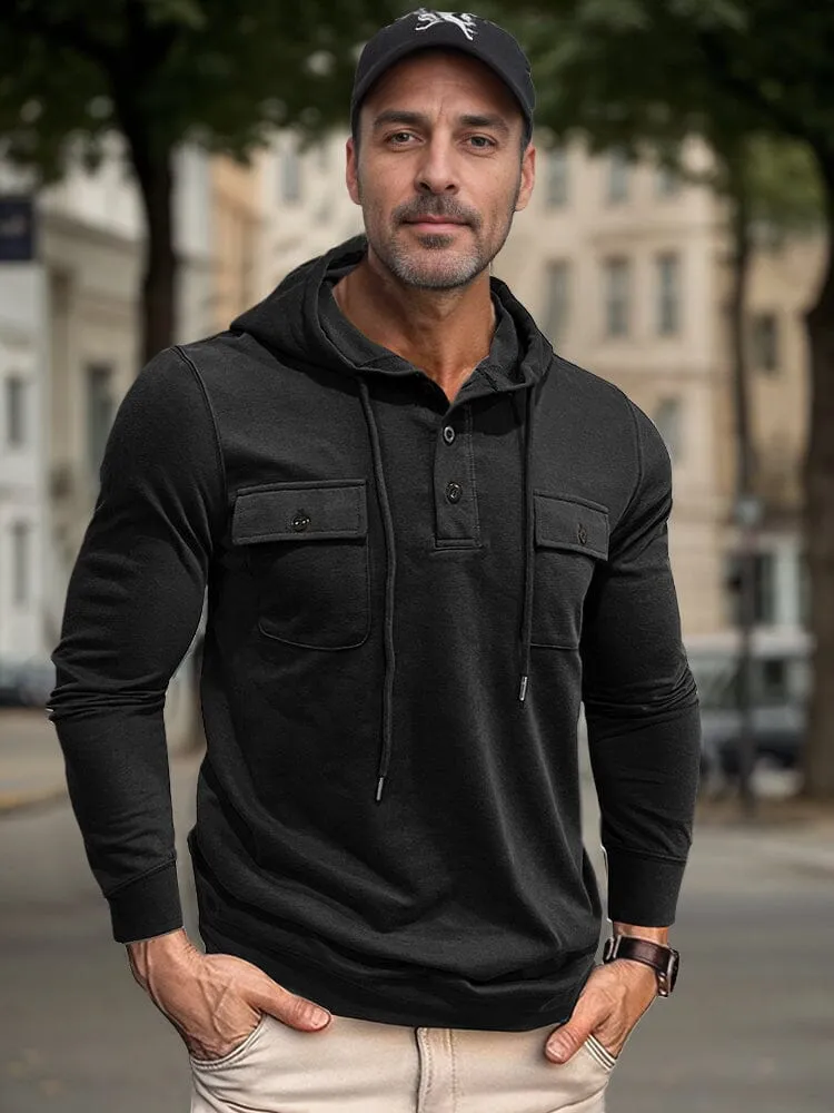 Casual Utility Inspired Hoodie sold by Coofandy product image thumbnail 2