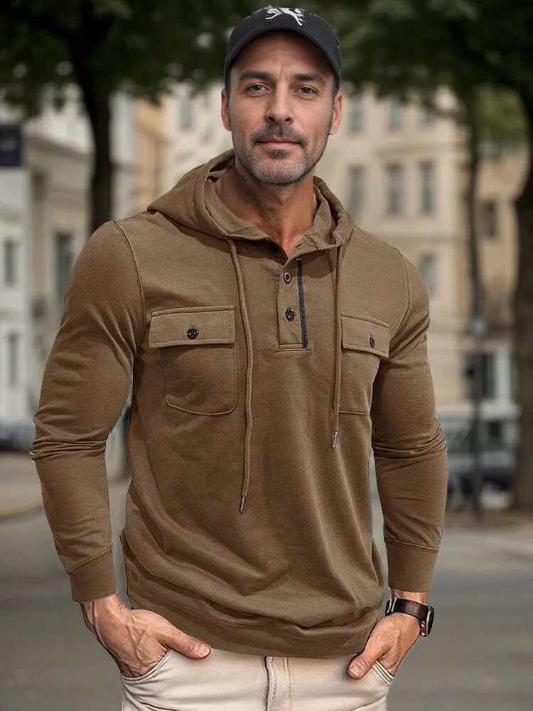 Casual Utility Inspired Hoodie sold by Coofandy product image thumbnail 3