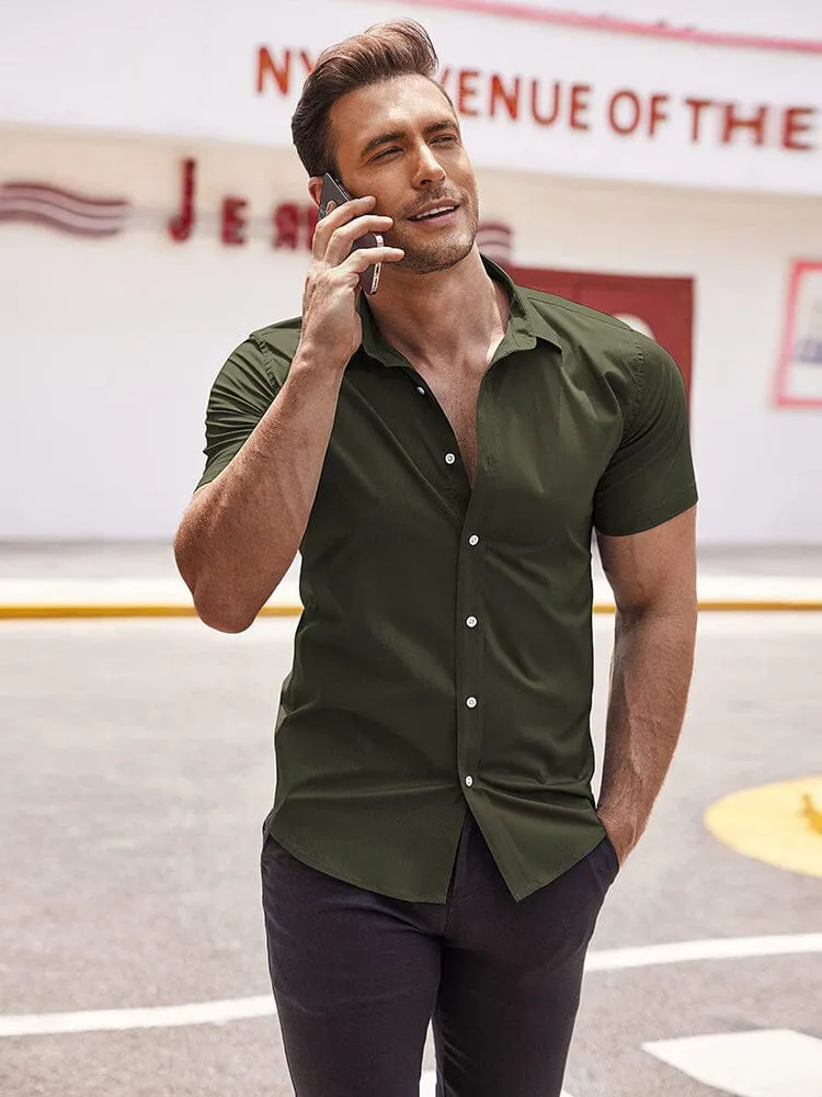 Classic Stretchy Business Shirt sold by Coofandy