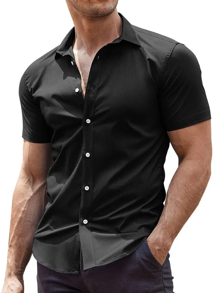 Classic Stretchy Business Shirt sold by Coofandy product image thumbnail 5