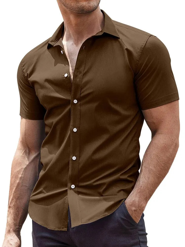Classic Stretchy Business Shirt sold by Coofandy product image thumbnail 2