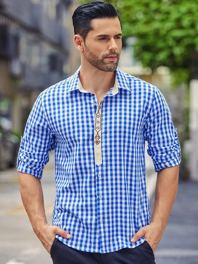 Leisure Comfort Plaid Shirt sold by Coofandy