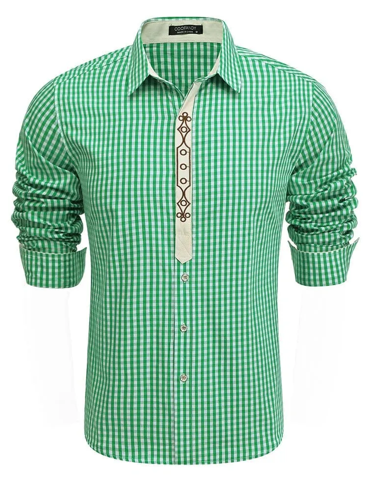 Leisure Comfort Plaid Shirt sold by Coofandy product image thumbnail 5