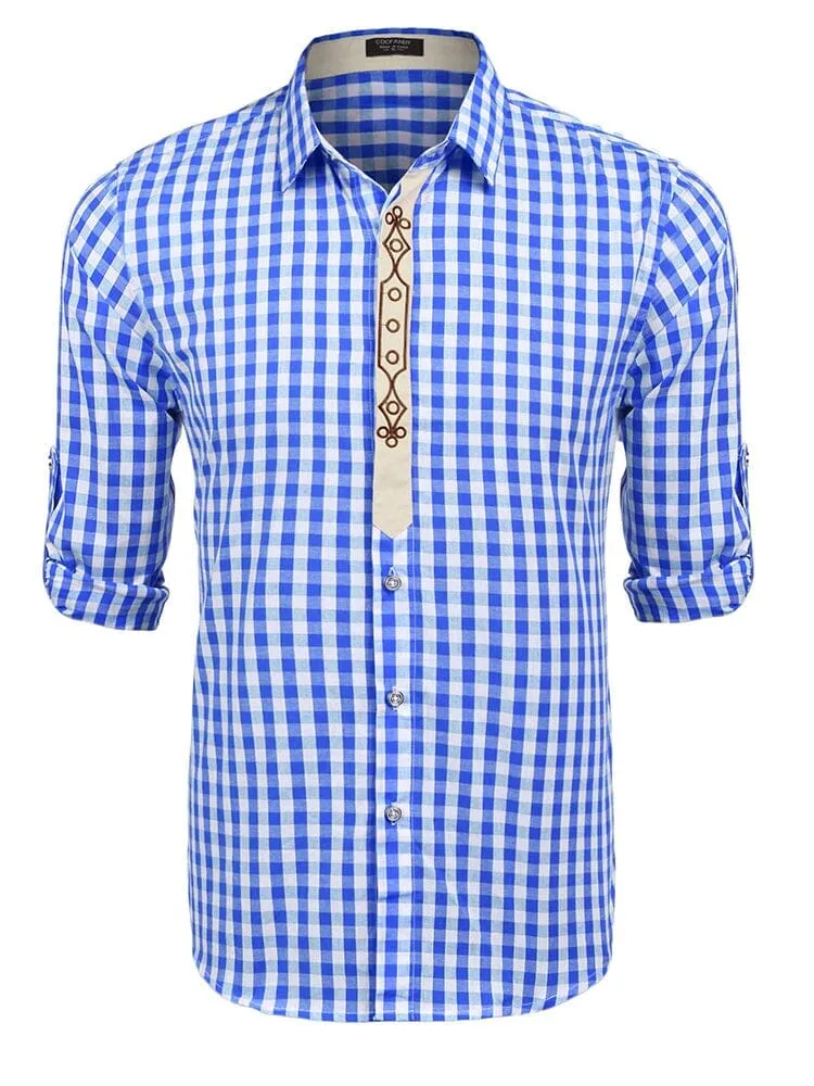 Leisure Comfort Plaid Shirt sold by Coofandy product image thumbnail 2