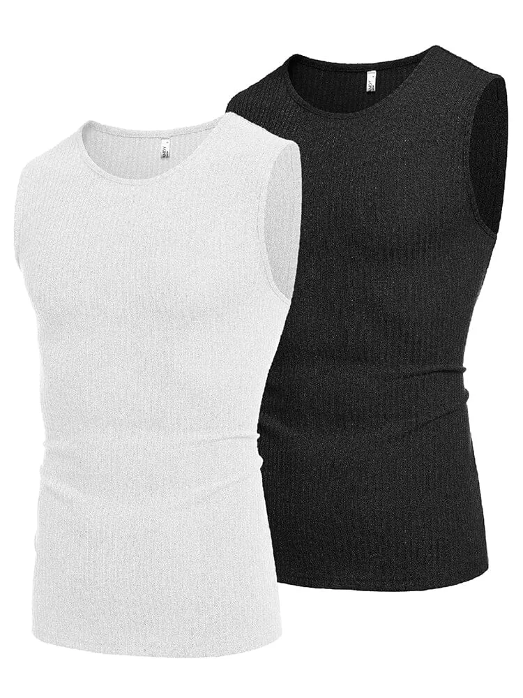 2 Pack Ribbed Knit Tank Tops (US Only) sold by Coofandy product image thumbnail 4
