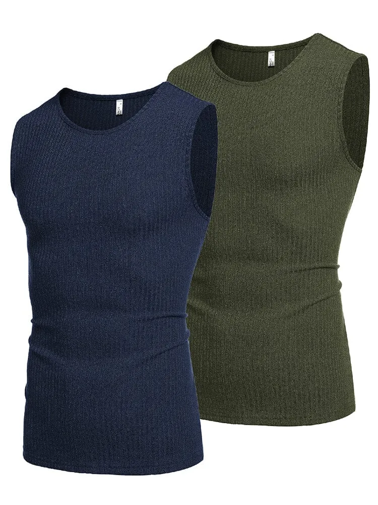 2 Pack Ribbed Knit Tank Tops (US Only) sold by Coofandy product image thumbnail 5