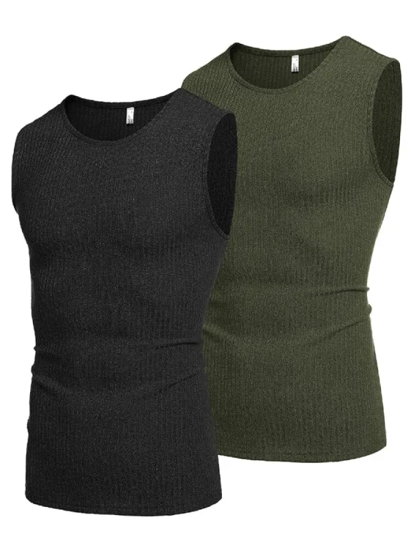 2 Pack Ribbed Knit Tank Tops (US Only) sold by Coofandy