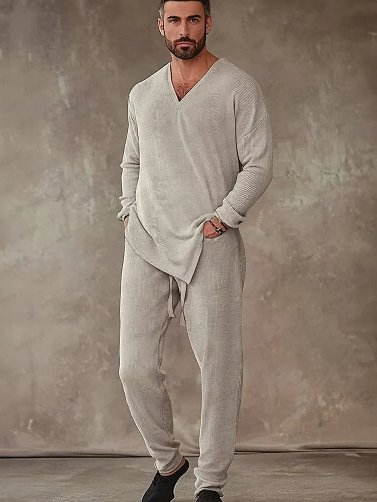 Comfort Stretch Asymmetric T-shirt Set sold by Coofandy product image thumbnail 2