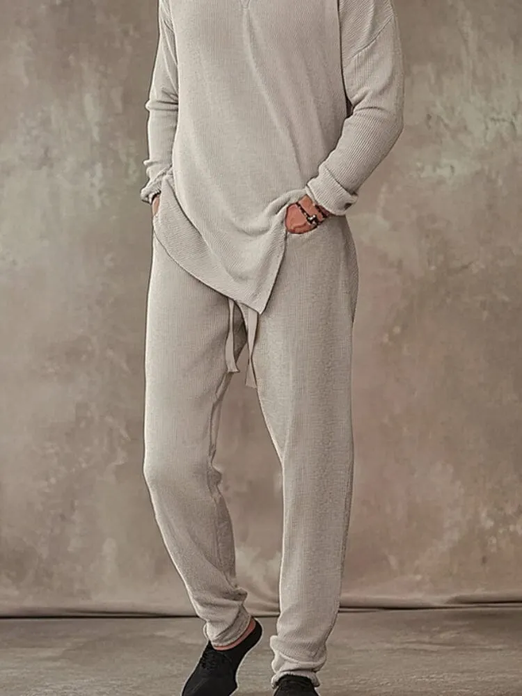 Comfort Stretch Asymmetric T-shirt Set sold by Coofandy product image thumbnail 4