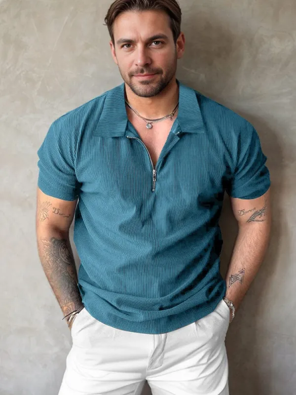 Beathable Corduroy Polo Shirt sold by Coofandy