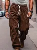 Corduroy Straight Leg Cargo Pants sold by Coofandy