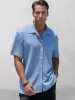 Leisure Essential Texture Shirt sold by Coofandy