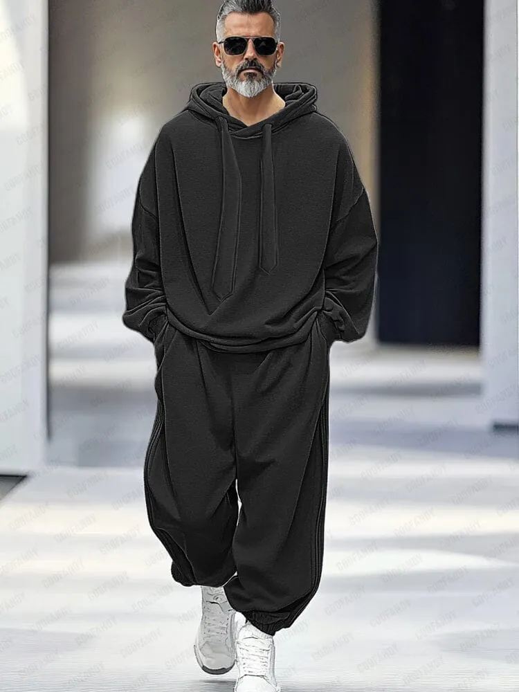 Stylish Loose Hoodie Pants Set sold by Coofandy product image thumbnail 2