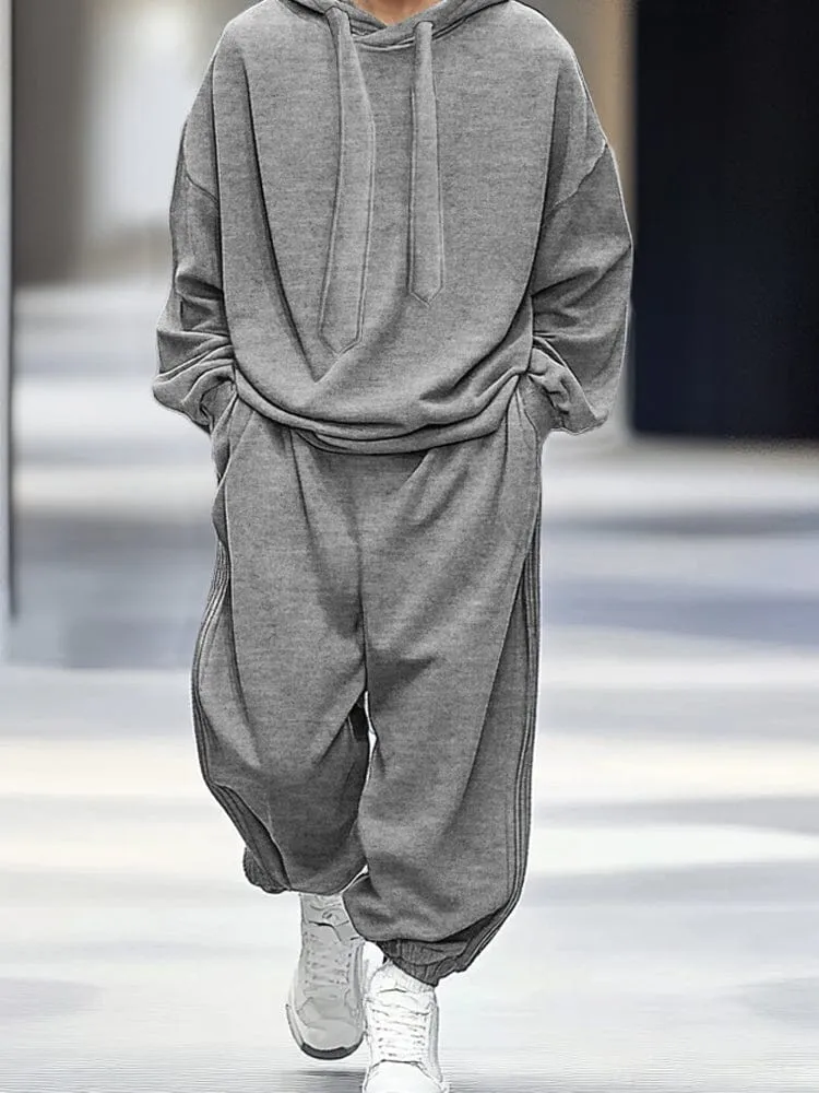 Stylish Loose Hoodie Pants Set sold by Coofandy product image thumbnail 4