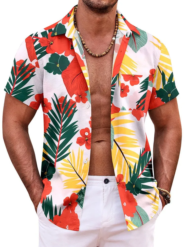Summer Beach Floral Print Shirt (US Only) sold by Coofandy product image thumbnail 2
