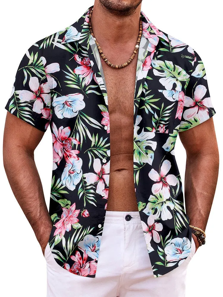 Summer Beach Floral Print Shirt (US Only) sold by Coofandy product image thumbnail 5