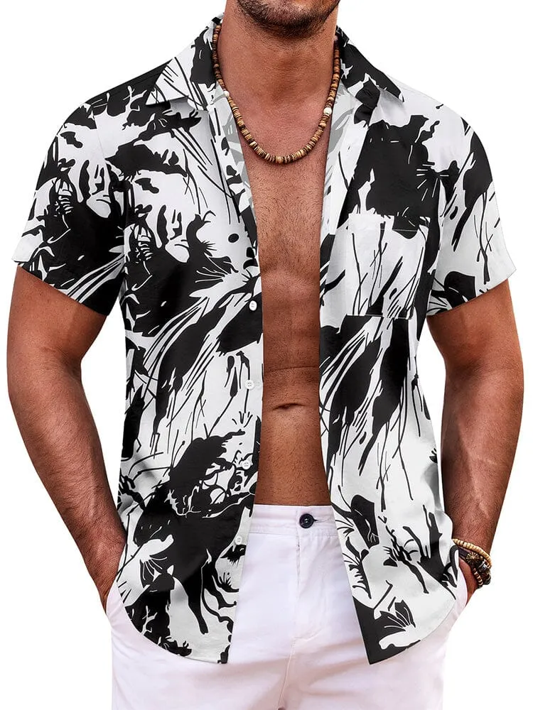 Summer Beach Floral Print Shirt (US Only) sold by Coofandy product image thumbnail 3
