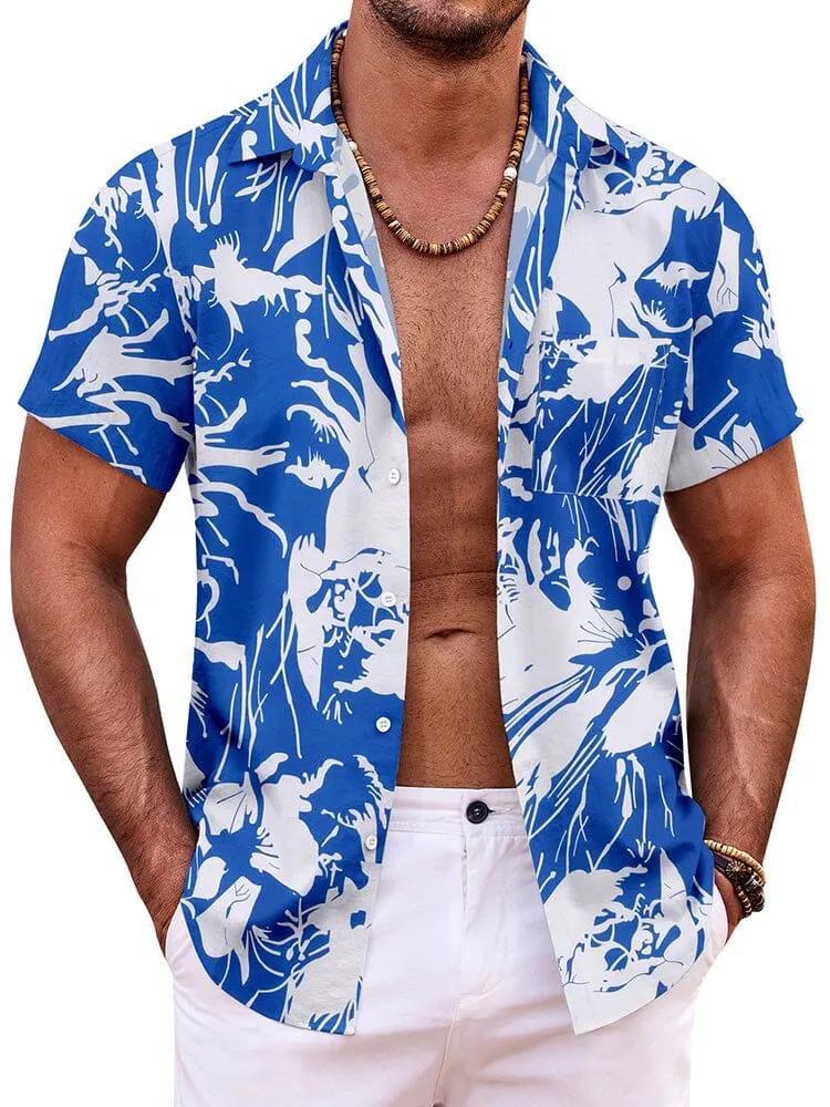 Summer Beach Floral Print Shirt (US Only) sold by Coofandy product image thumbnail 4