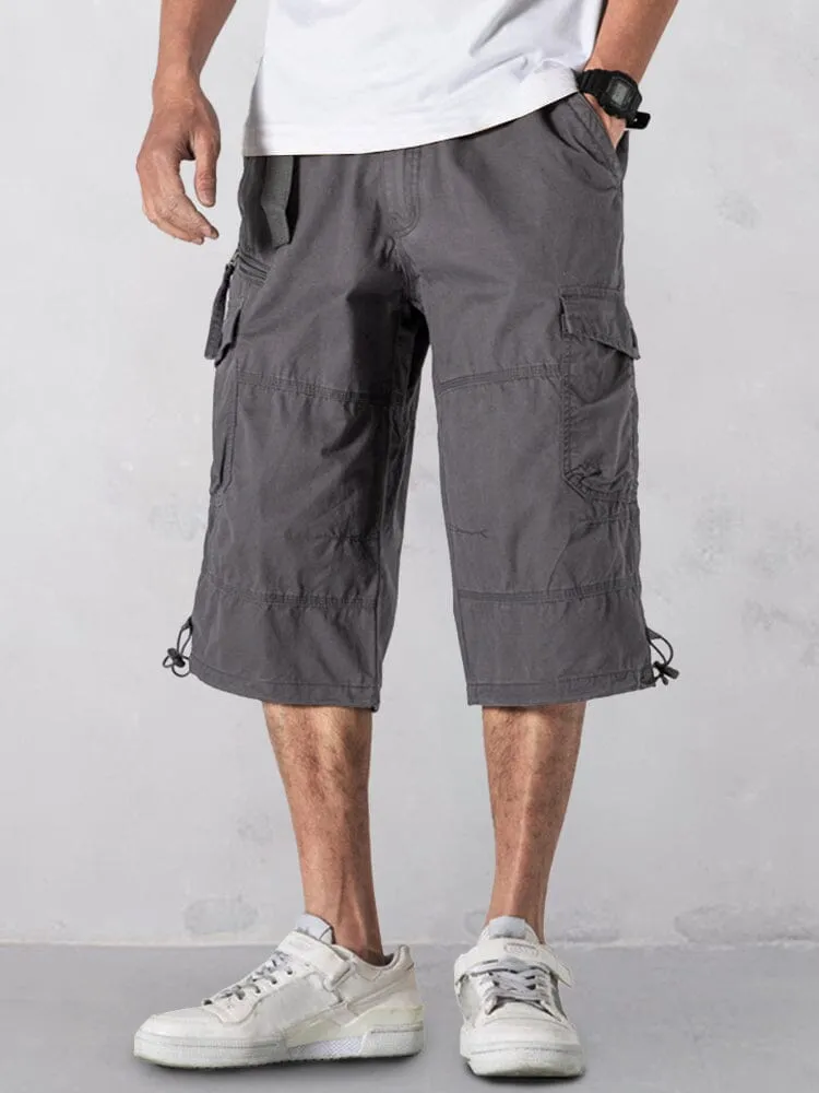Casual Utility Cargo Capri Pants sold by Coofandy product image thumbnail 5