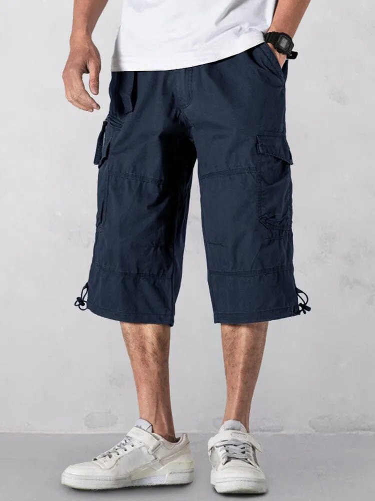 Casual Utility Cargo Capri Pants sold by Coofandy product image thumbnail 3