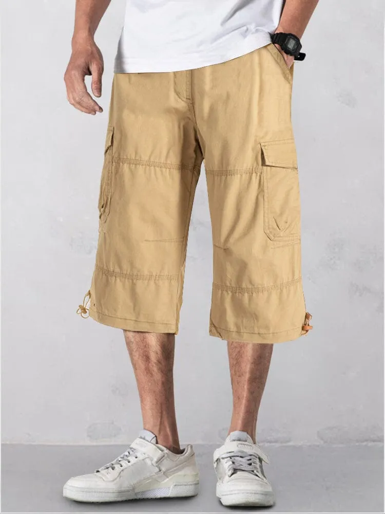 Casual Utility Cargo Capri Pants sold by Coofandy product image thumbnail 4