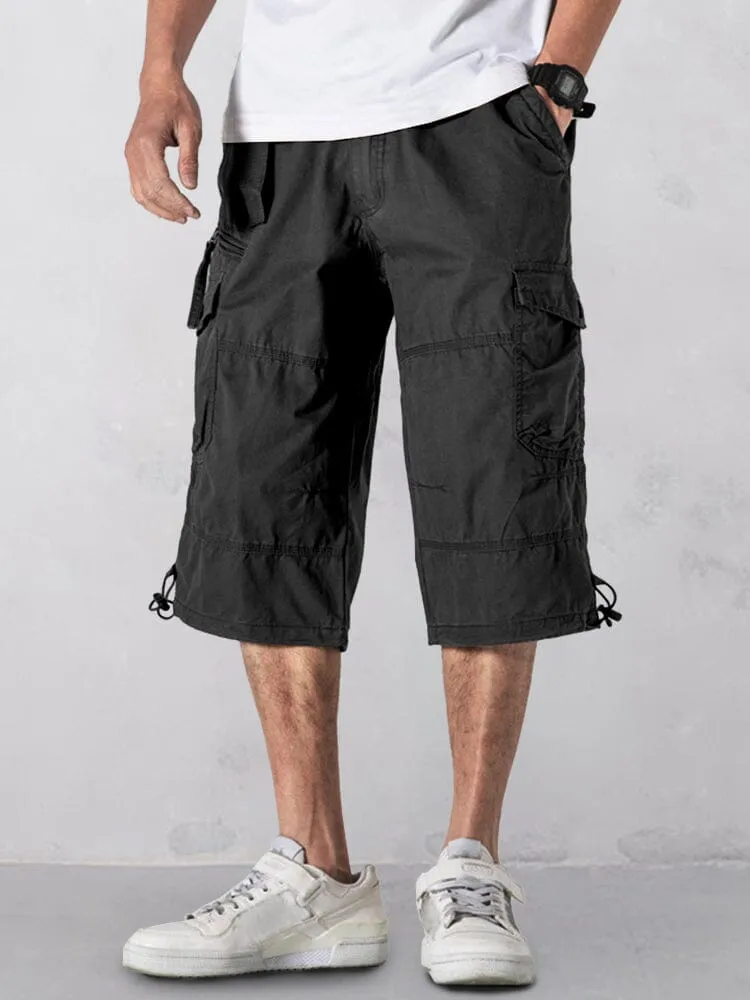Casual Utility Cargo Capri Pants sold by Coofandy product image thumbnail 2
