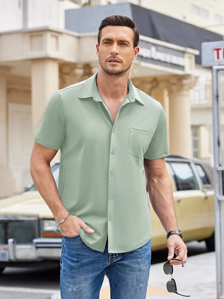 Summer Casual Wrinkle Free Shirt (US Only) sold by Coofandy product image thumbnail 2