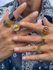 6Pcs Skull Stacking Rings Set sold by Coofandy