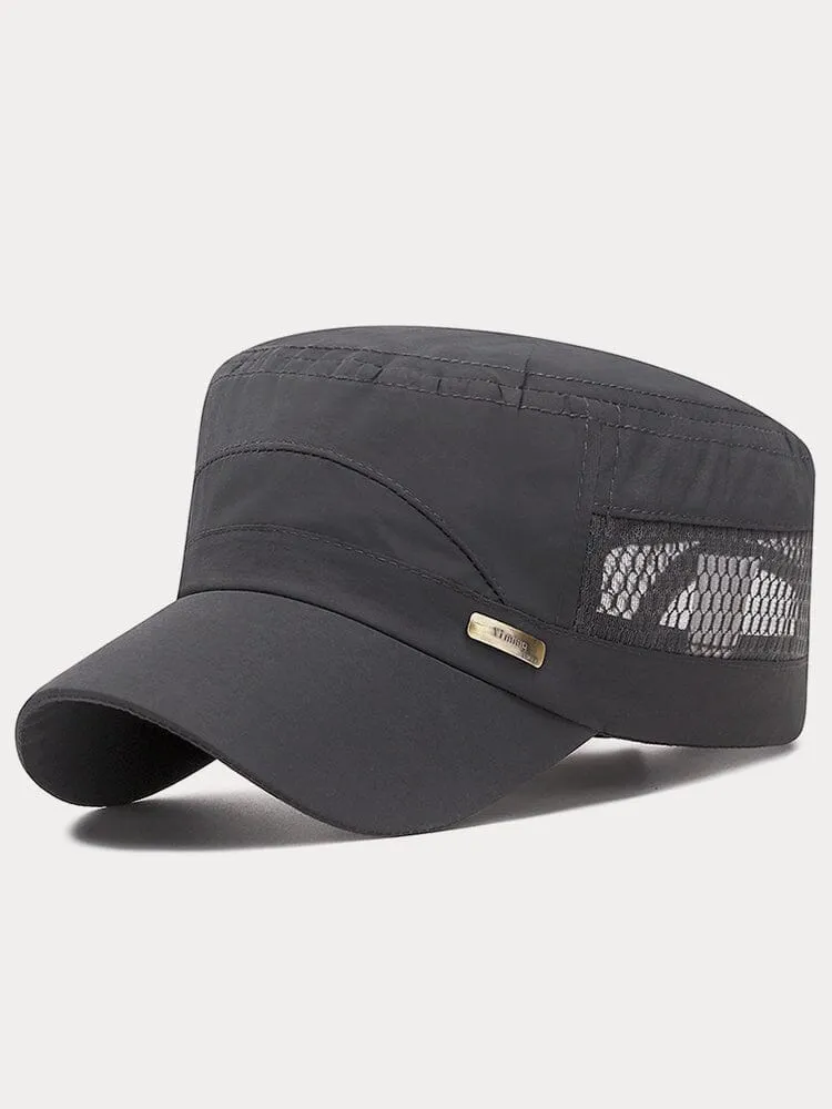 Breathable Mesh Flat Top Cap sold by Coofandy product image thumbnail 4