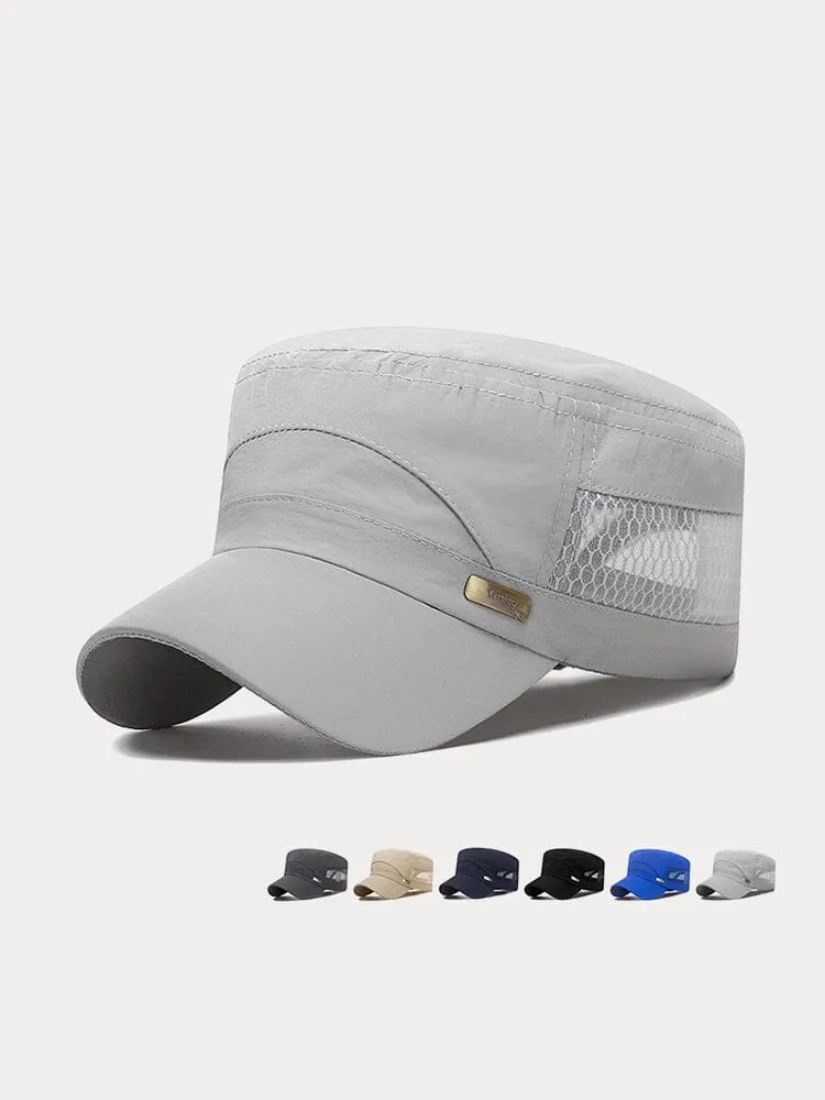 Breathable Mesh Flat Top Cap sold by Coofandy