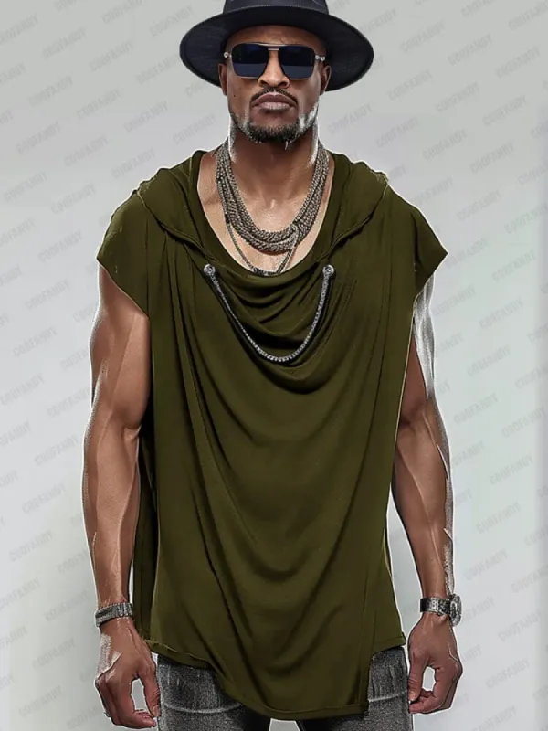 Fashion Asymmetric Hooded Top sold by Coofandy