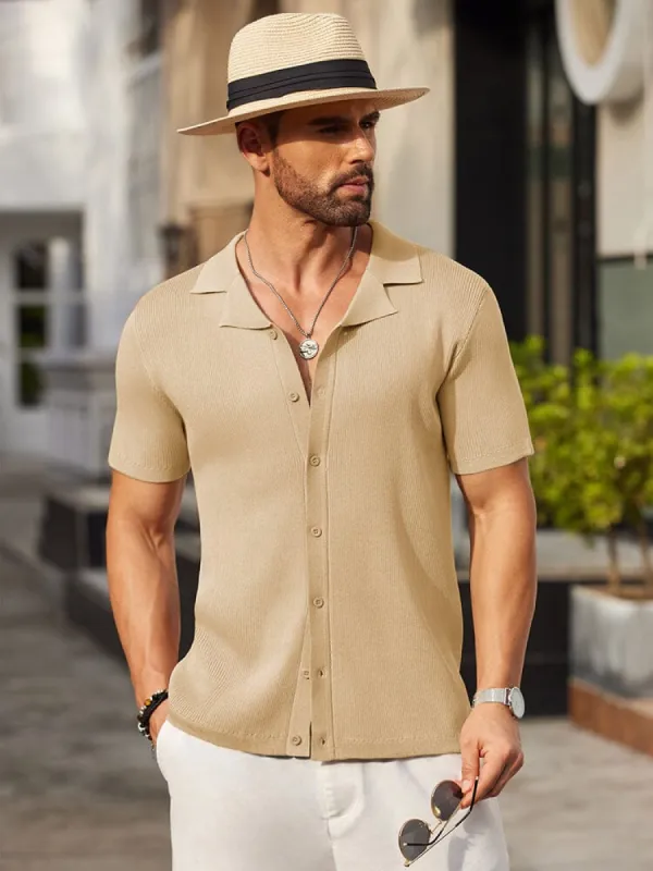 Summer Essential Button Down Knit Shirt (US Only) sold by Coofandy