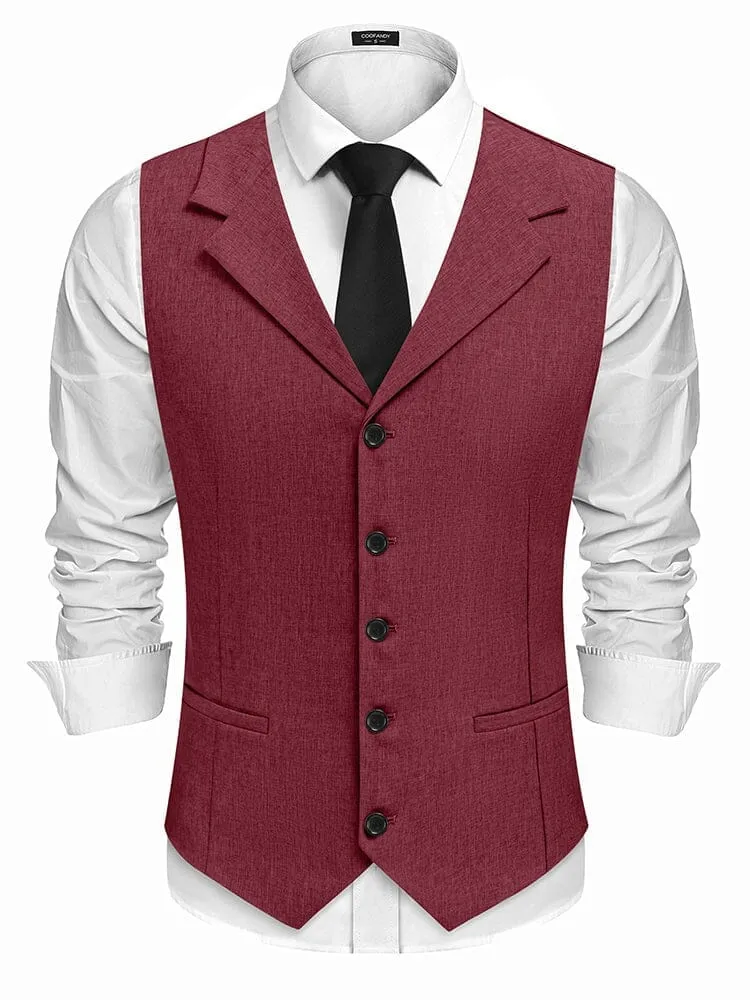 Slim Fit Notch Lapel Formal Vest (US Only) sold by Coofandy product image thumbnail 5