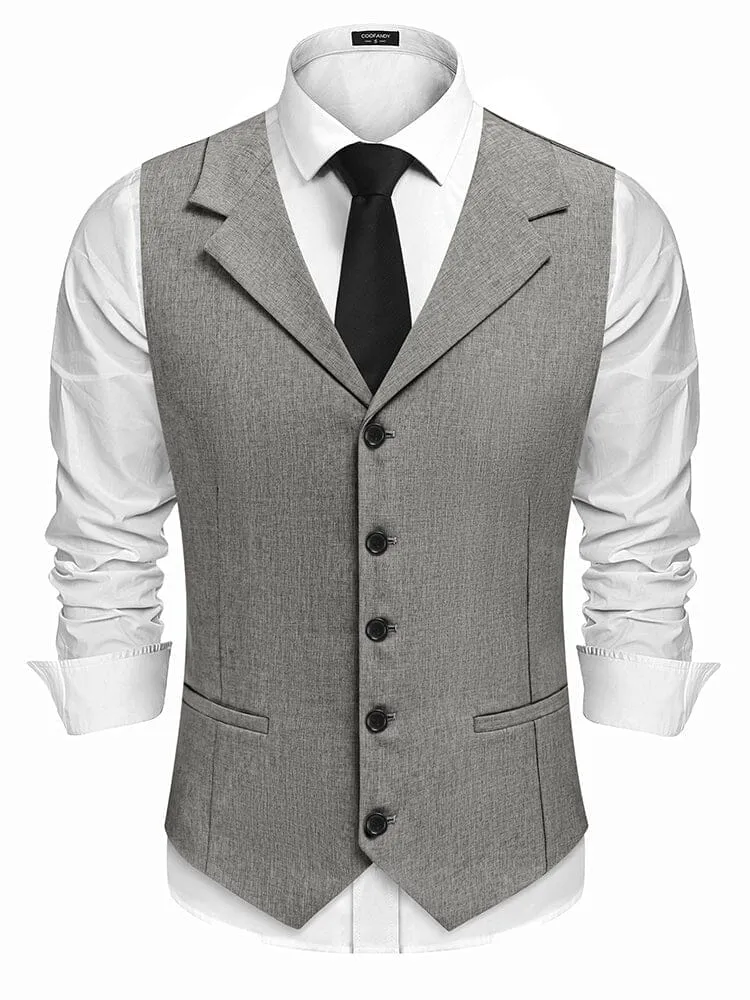 Slim Fit Notch Lapel Formal Vest (US Only) sold by Coofandy product image thumbnail 3