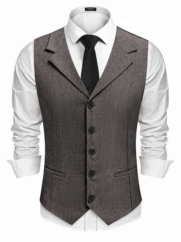 Slim Fit Notch Lapel Formal Vest (US Only) sold by Coofandy product image thumbnail 4