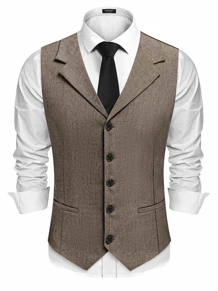 Slim Fit Notch Lapel Formal Vest (US Only) sold by Coofandy